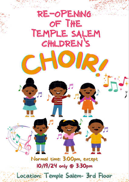 Re-Opening of the Temple Salem Children's Choird